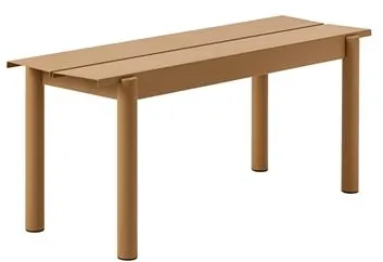 Muuto Linear Steel Bænk Brændt Orange 110 X 34 cm